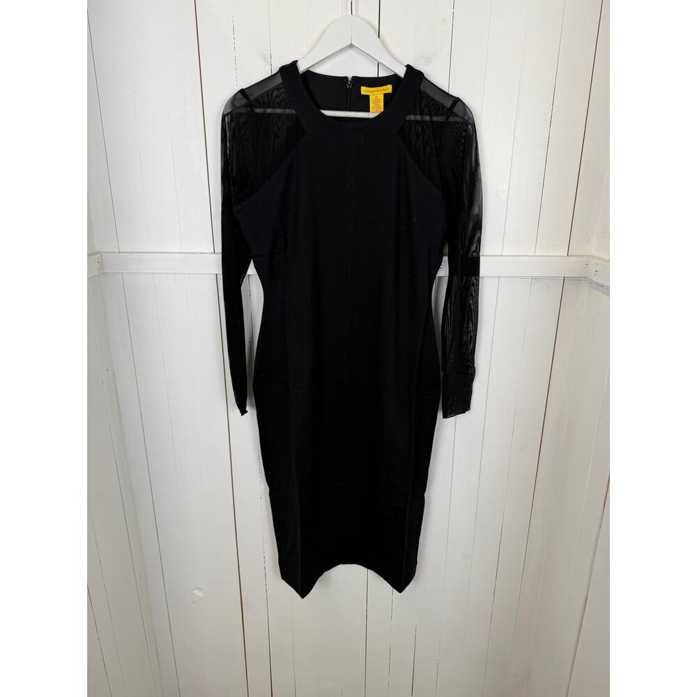 Catherine Malandrino Black A-Line Knee Length Dress Size 12 NWT